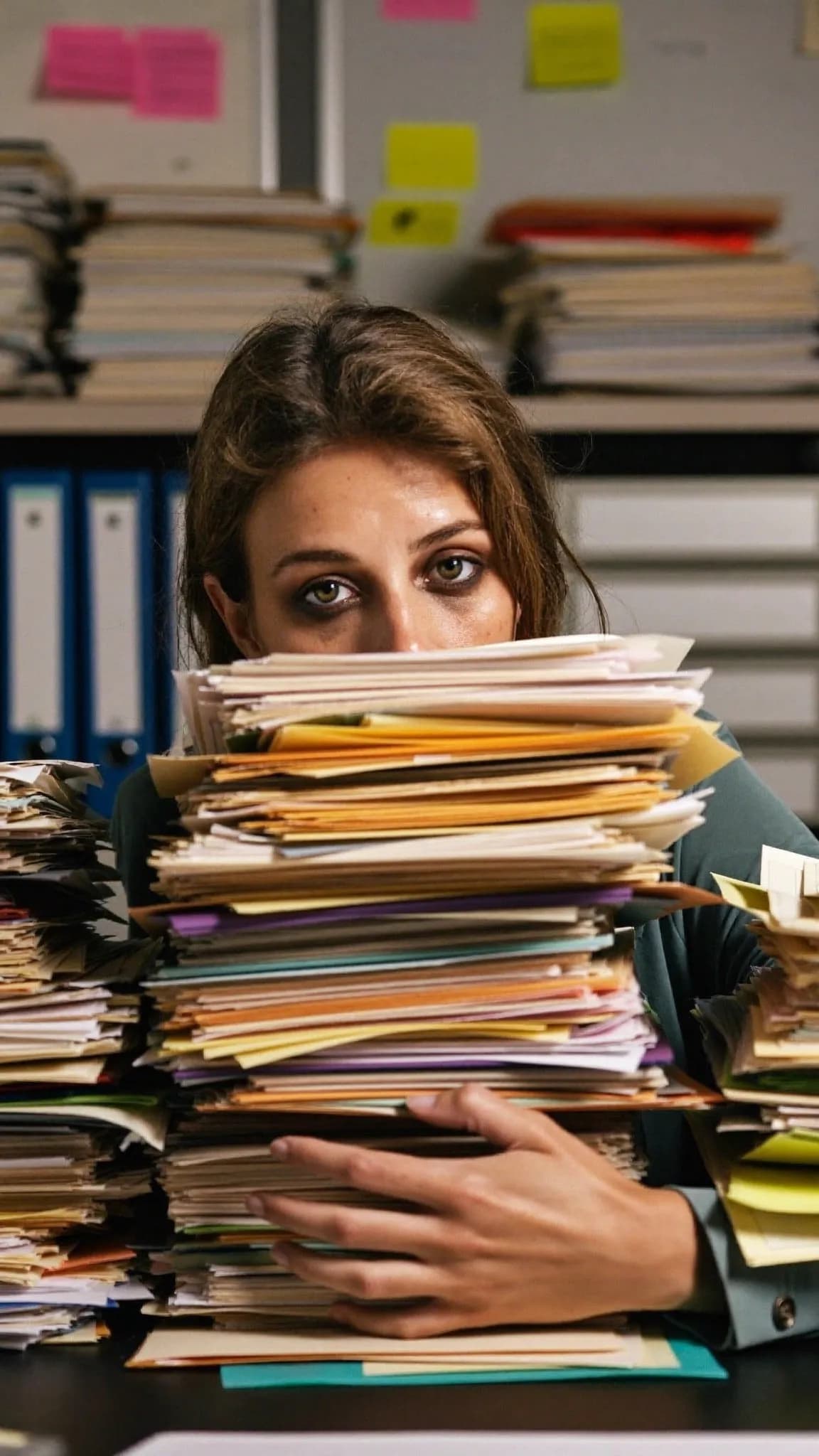 Stressed small business owner juggling tasks alone 3