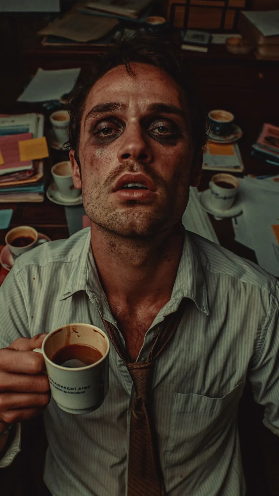 Stressed small business owner juggling tasks alone 9